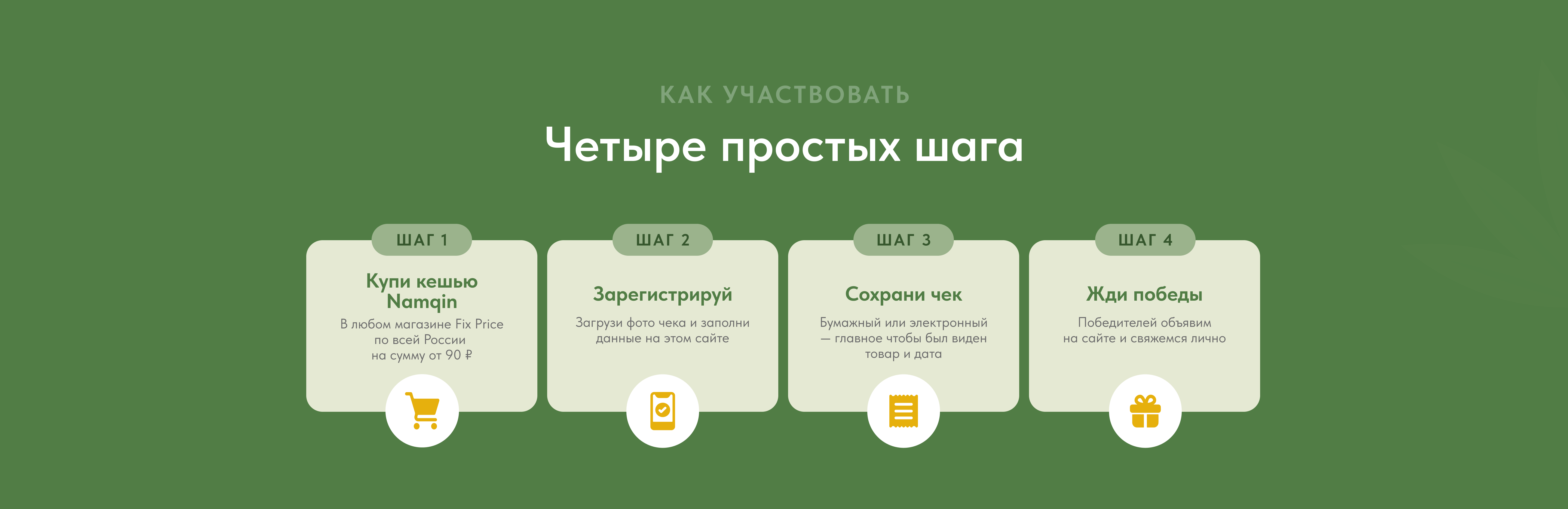 Как участвовать: четыре простых шага